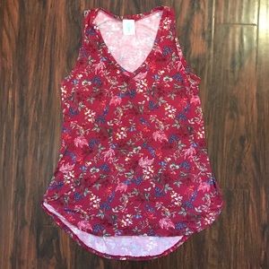 ModCloth Floral Knit Long Tank